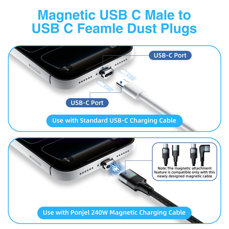 USB C Dust Plugs, 4 Pack USB TypeC Port Anti Dust Cover Not Affect Charging | Compact USB-C Dust Plug & Adapter, Compatible with iPhone 17 16 15 Pro Max Plus Samsung S25 S24 Ultra & Type-C Devices & More