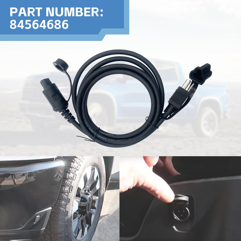 84564686 Engine Coolant Heater Cable Compatible with 2019-2023 Chevrolet Silverado 1500/LD/LTD 2020-2024 GM Chevy Silverado 2500/3500 HD Duramax Trucks GMC Yukon/XL/Sierra 2019-2022 Buick Cadillac