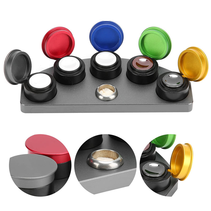 Watch Oiler Kit, Alloy Five Holes Watch Oil, Dishes Oil Cup, Watch Repairing Part Accessory, Watch Oil Kit