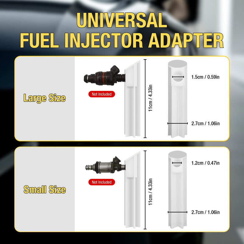 EM276SET Fuel Injector Tester & Adapter DIY Cleaning Tool Kit Set (Fuel Injector Tester + Adapter) Fuel System Cleaner Gasoline Engines Fuel Injector Tester + Adapter