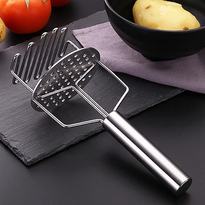 Stainless Steel Potato Masher Double Layer Potato Ricer Kitchen Potato Presser Hand Mashed Potato Maker