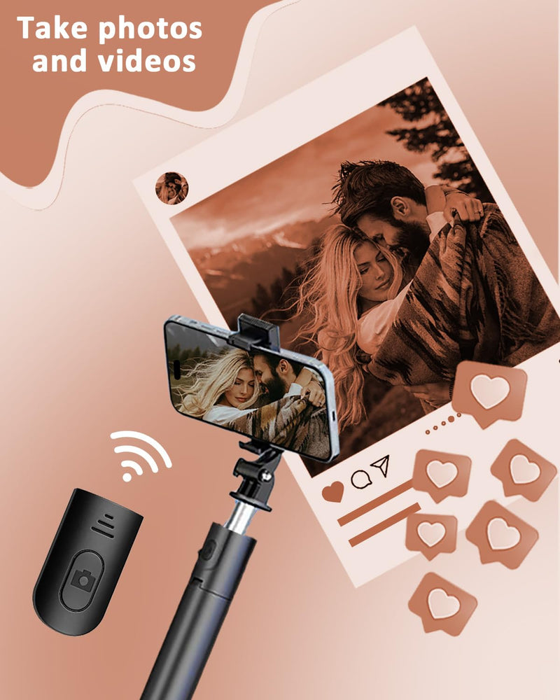 67" Phone Tripod Selfie Stick for iPhone and Android Phone, Cell Phone Tripod Stand with Wireless Remote Control