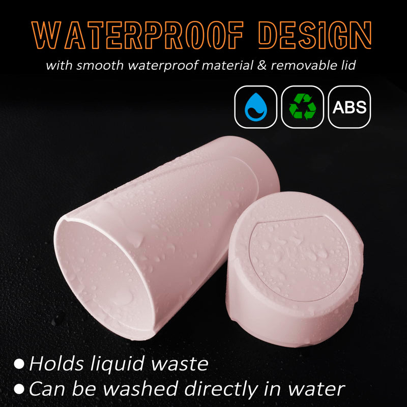 Car Trash Can with Lid, Leakproof Garbage Can with 40 Attached Trash Bags, Mini Essential Car Accessories for Interior for Car,SUV, Home, Office (Sakura Pink) Sakura Pink
