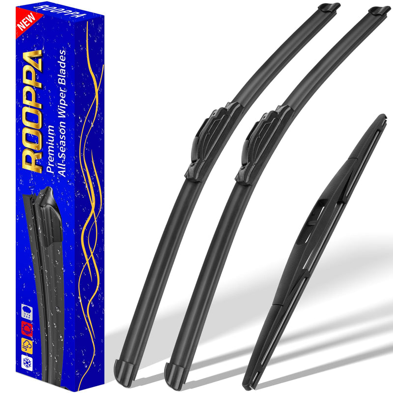 3 wipers Replacement for 2012-2018 Subaru Forester/2015-2019 Subaru Outback, Windshield Wiper Blades Original Equipment Replacement - 26"/17"/14" (Set of 3) U/J HOOK 26"/17"/14"