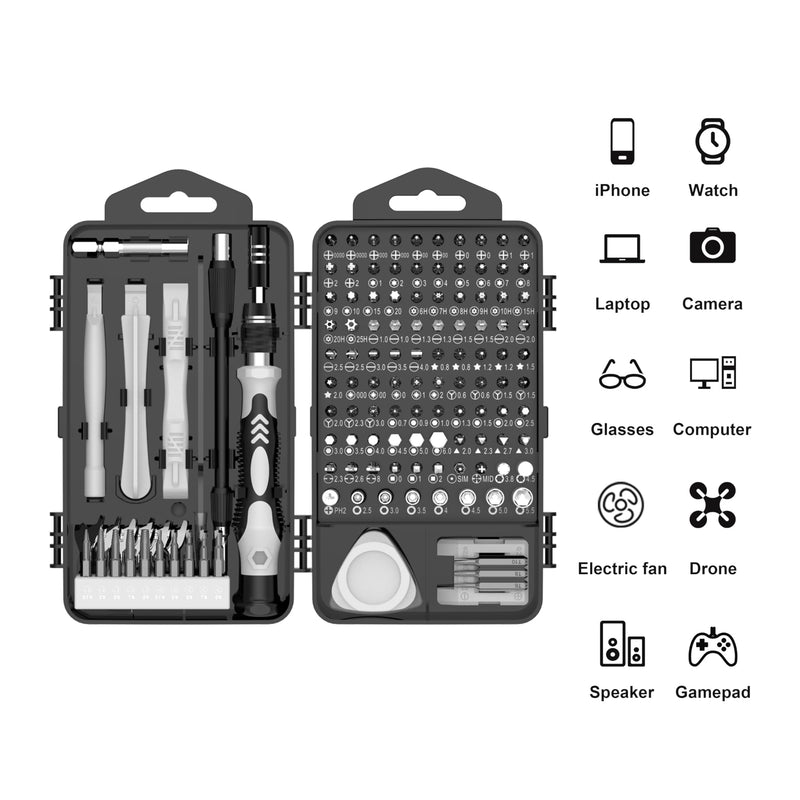 138 in 1 Precision Screwdriver Set, Professional Mini Magnetic Repair Tool Kit with Portable Case for Electronics, Smartphone, Computer, Laptop, Watch, PS5, PC, Camera & DIY Projects 138 IN 1 Precision Screwdriver Set