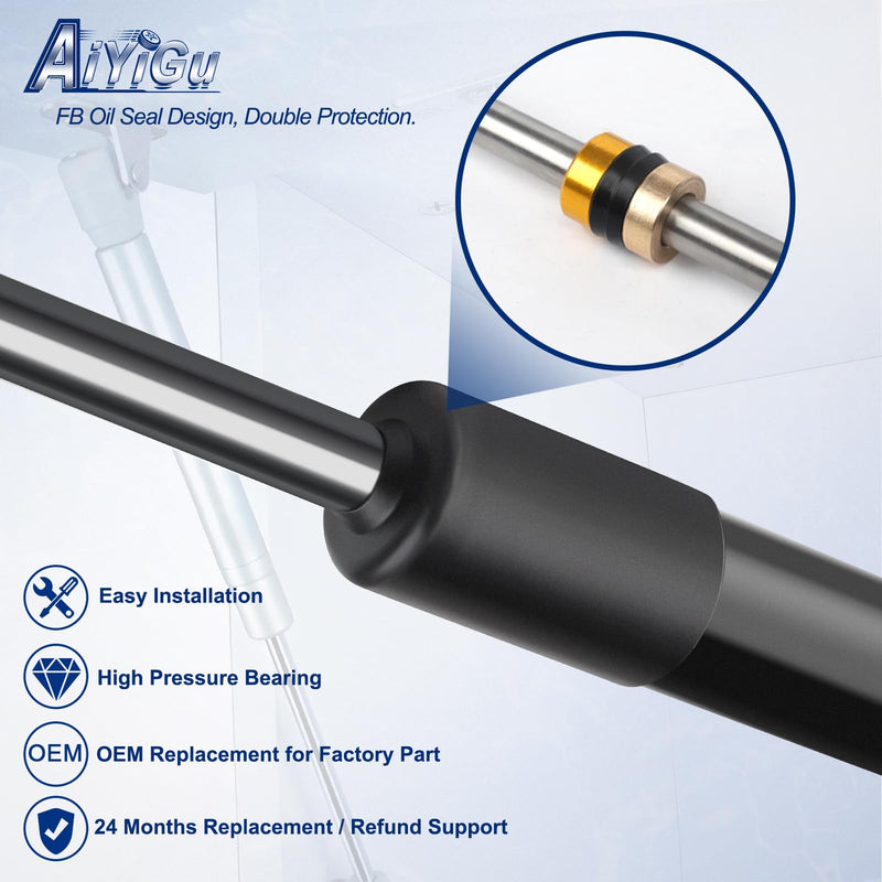 7018 Front Hood Struts Shocks Lift Supports Gas Springs Compatible with Dodge 2011 2012 2013 2014 2015 2016 2017 Ram 1500 2500 3500 4500 5500, Pack of 2 PCS Replaces PM3420 SG314074