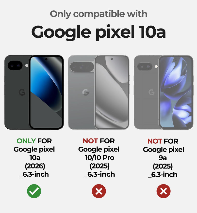 Dexnor for Google Pixel 10a Case with Slide Camera Cover & 2 Front Frames & Built-in Screen Protector & Kickstand, Full-Body Shockproof Protective Cover Heavy-Duty Rugged Bumper Cases,Black(2026) Black