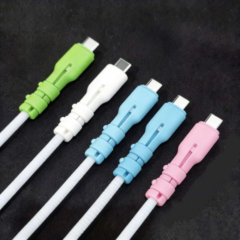 8 Pack Charger Cable Protectors, USB Cable Saver Covers, Anti-Break Cord Protectors for Charging Cables, Earphones & Phone Wires, Cable Protection Accessories