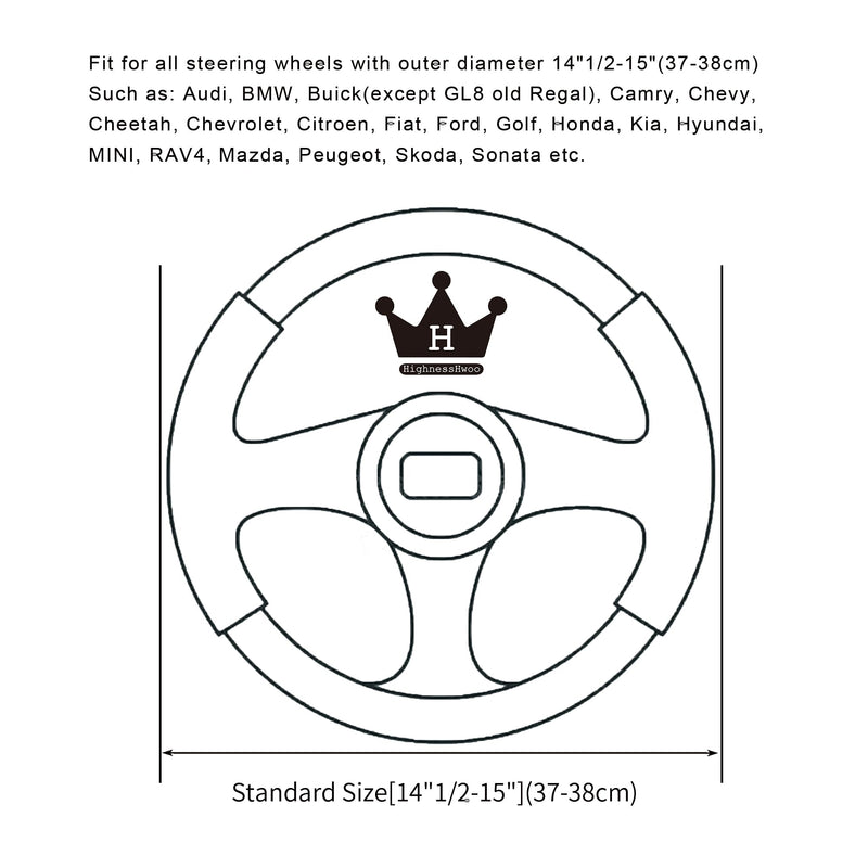 Car Steering Wheel Covers for Women Padded Carbon Fiber PU Leather Cute Auto Interior Accessories for Vehicle, Sedan, Universal, Anti Slip, Red, Standard Size 14.5-15"(37-38cm) Red+Black Standard Size[14"1/2-15"](37-38cm)