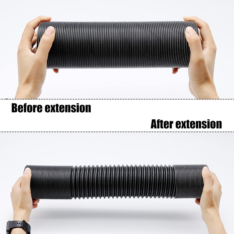  [AUSTRALIA] - Cold Air Intake Pipe, 3" Air Duct Hose, Universal Adjustable Car Cold Air Intake System Hose, High Flow Flexible Turbo Inlet Tube Pipe