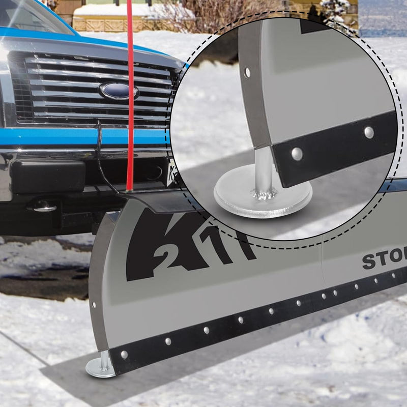 2-Pack Replacement Snow Plow Skid Shoes,Quick Release Adjustable Pin Lock Plow Skid Feet Replacement Compatible with 2014-2020 Polaris RZR 2205071 2208864