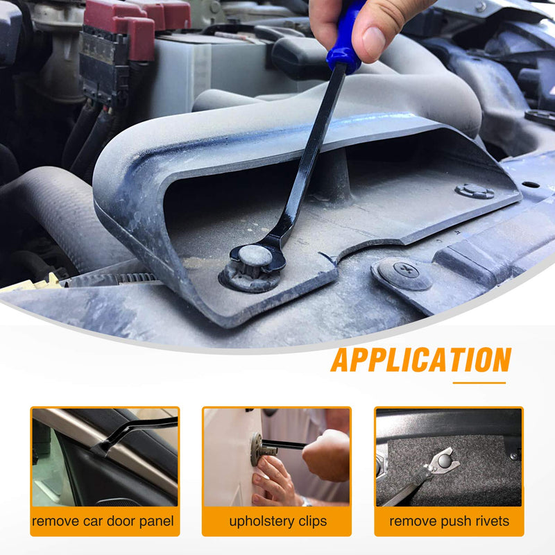 GOOACC 5PCS Auto Trim Removal Tool Kit No-Scratch Pry Tool Kit for Car Door Clip Panel & Audio Dashboard Dismantle -5PCS Blue