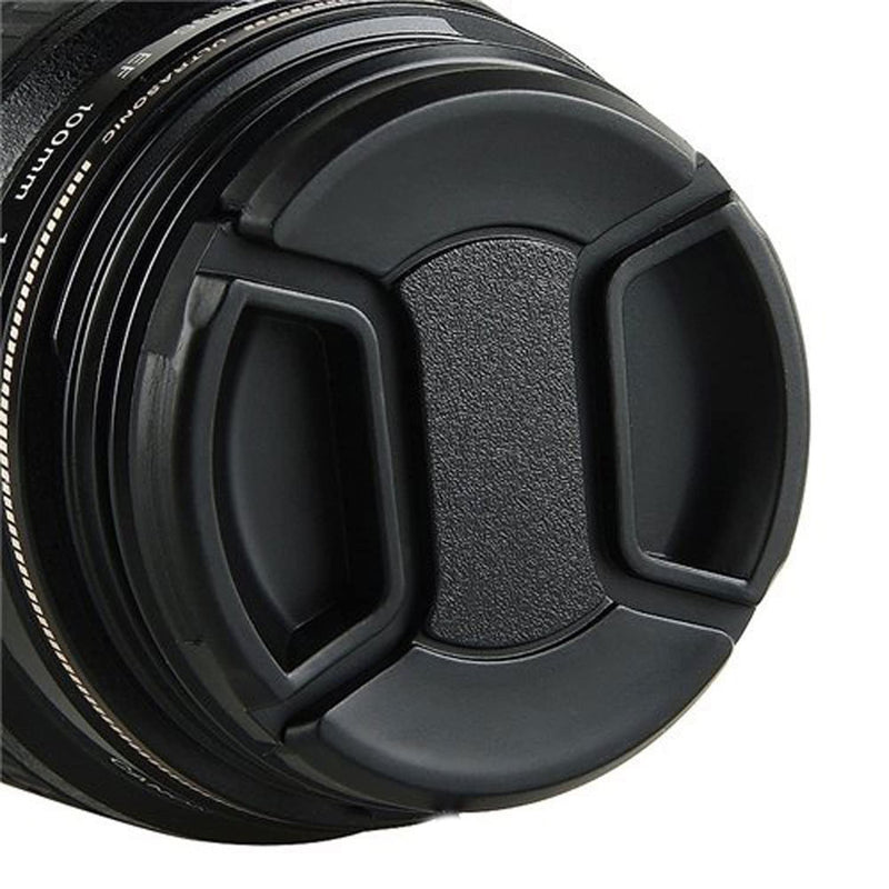 (5 Pcs Bundle) 82MM Front Lens Filter Snap On Pinch Cap, 82 mm Protector Cover for DSLR SLR Camera Lense