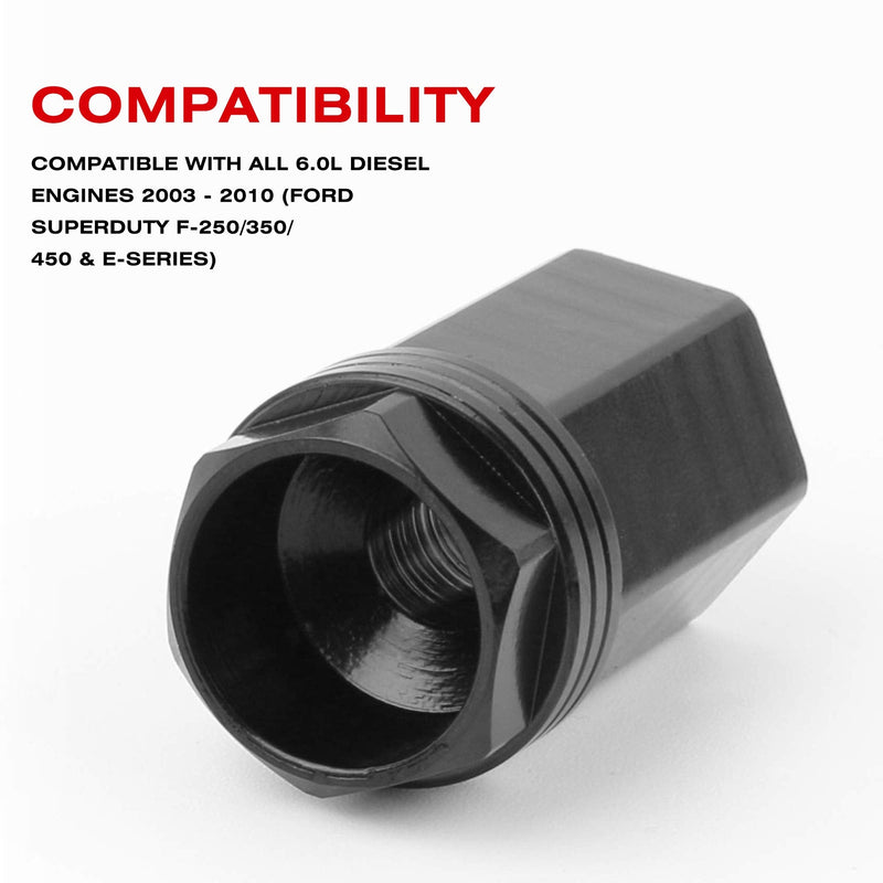 High-Pressure Oil Rail Ball Tube Socket Oil Rail Leak Repair Kit Removal Tool for 2003-2010 Ford 6.0L Powerstroke 1PC