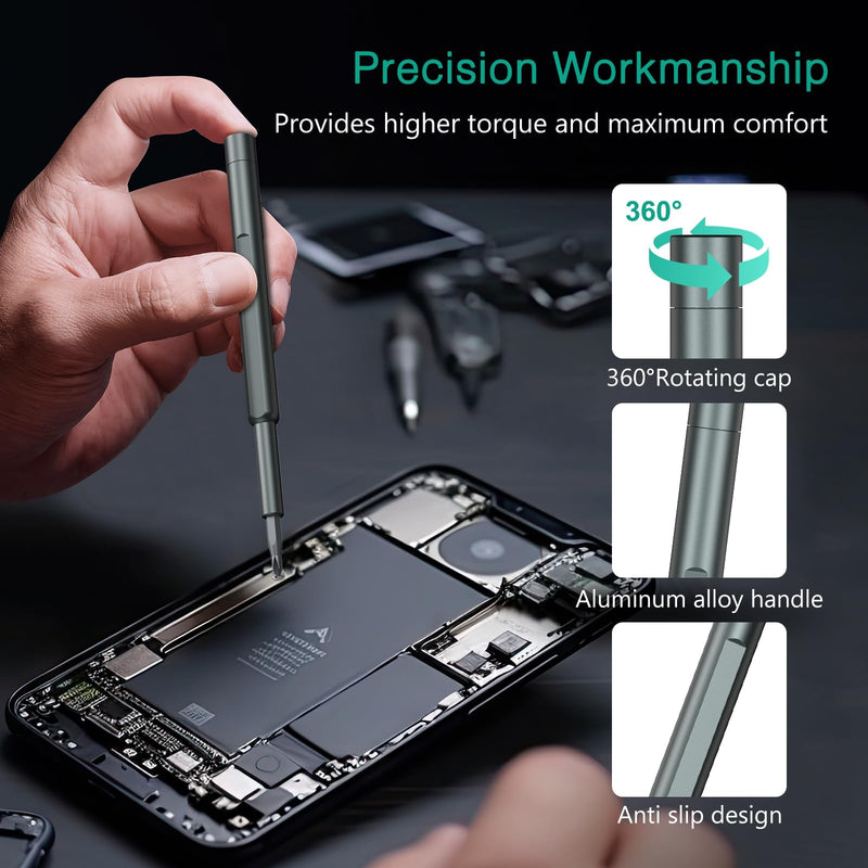 ORIA Precision Screwdriver Set, 46 in 1 Magnetic Screwdriver Set with 42 Bits, Magnetic Storage Case, Electronics Repair Tool Kit for Phone, Laptop, Watch, Eyeglasses