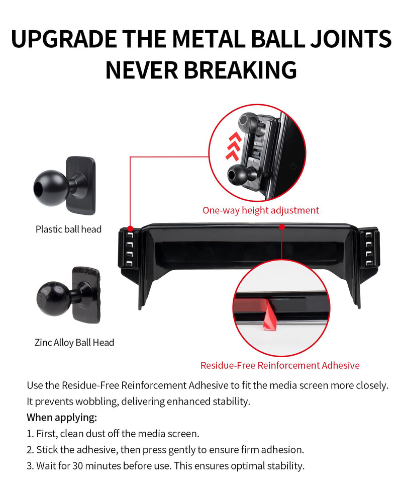 Car Phone Holder for Toyota Corolla 2020-2026/Corolla Cross 22-26,8" Screen | Magsafe Accessories Magnetic Cell Phone Mount Clip Compatible with iPhone, 3D fit Stable Dashboard Navigation Bracket Stand Double MagSafe