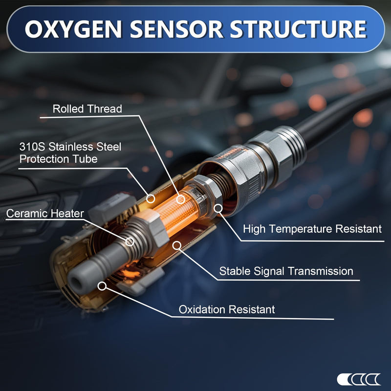 234-4189 Downstream O2 Sensor for Toyota Tacoma 2.4L 2.7L 3.4L 2000-2004 - Direct Fit Oxygen Sensor Replaces 89465-09250 OS1543 - Restores Performance & Fuel Efficiency