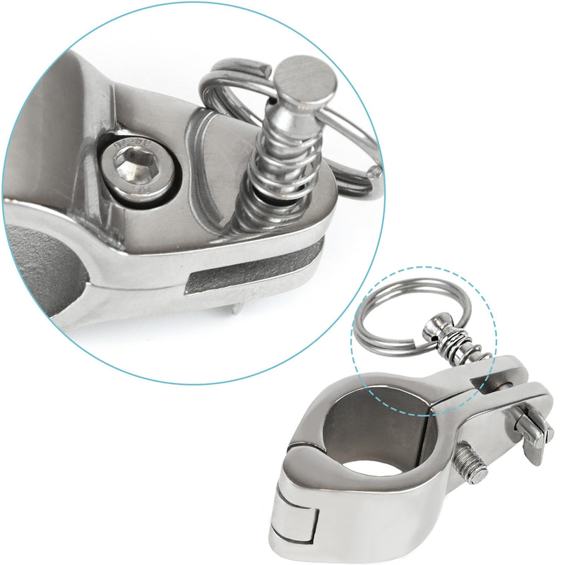 YANYUCB Bimini Top Jaw Slide Marine Stainless Steel 316 Heavy Duty Boat Bimini Canopy Fitting Hardware Tube for Boat Yacht 2 Pack 1 inch