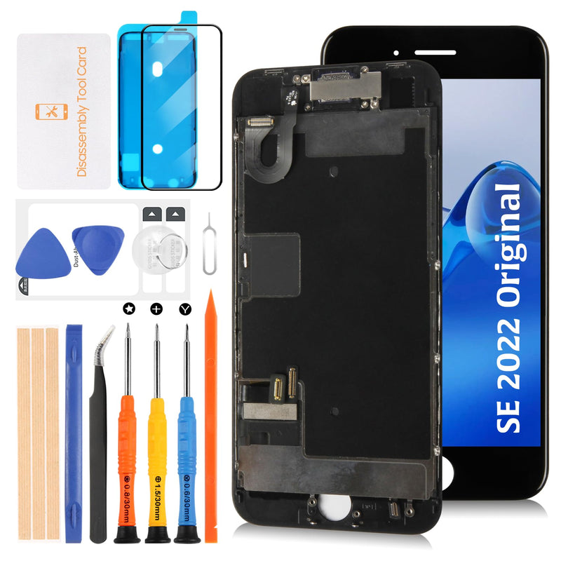 Original SE 2022 3rd Gen LCD Screen Replacement for iPhone SE3 2022 4.7inch [OEM IPS] LCD Display Digitizer Touch Screen Assembly A2783 A2595 A2785 A2782 A2784 With Repair Tools