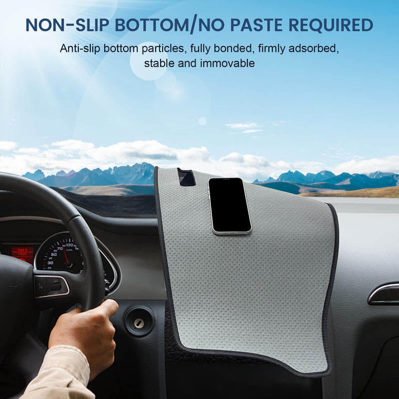 Dashboard Cover Mat Custom Fit for 2019-2023 2024 2025 2026 Dodge Ram 1500 2500 3500 Dash Cover Nonslip Flannel Dash Mat Protector Sunshade No Glare Black 2019-2025 2026 Dodge Ram 1500 2500 3500