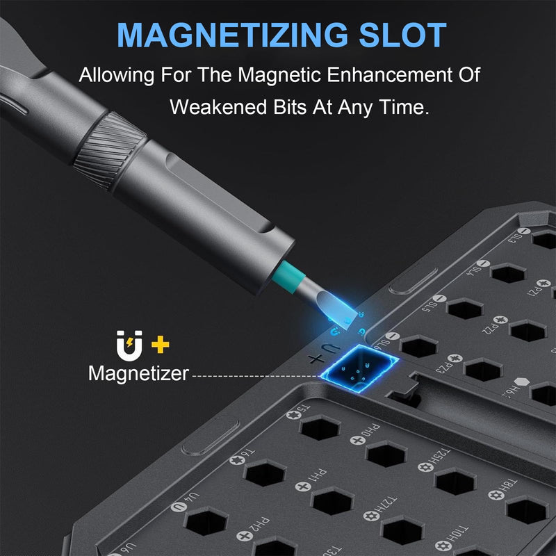 42-in-1 Magnetic Screwdriver Set, DIY Ratchet Screwdriver Set with Detachable Handle, Portable Compact Repair Tool Kit for Furniture Laptop Electronicsv Bicycle 42 in 1