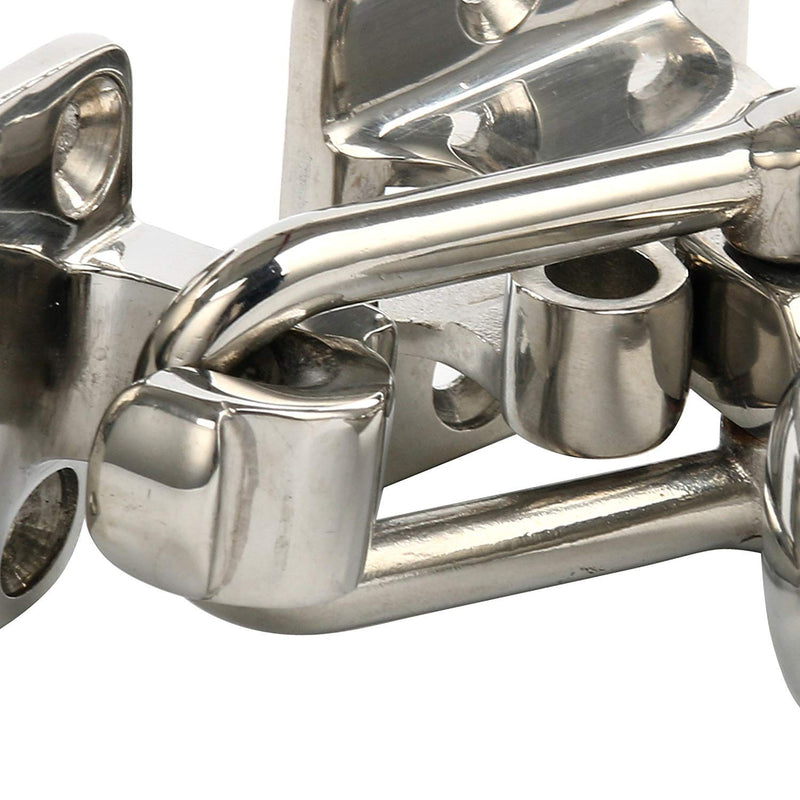 Amarine Made Pair of Stainless Steel Hold Down 90 Degree Clamp-locking Cam Latch for Boat, RV,Caravan,Attic Hatch Doorway
