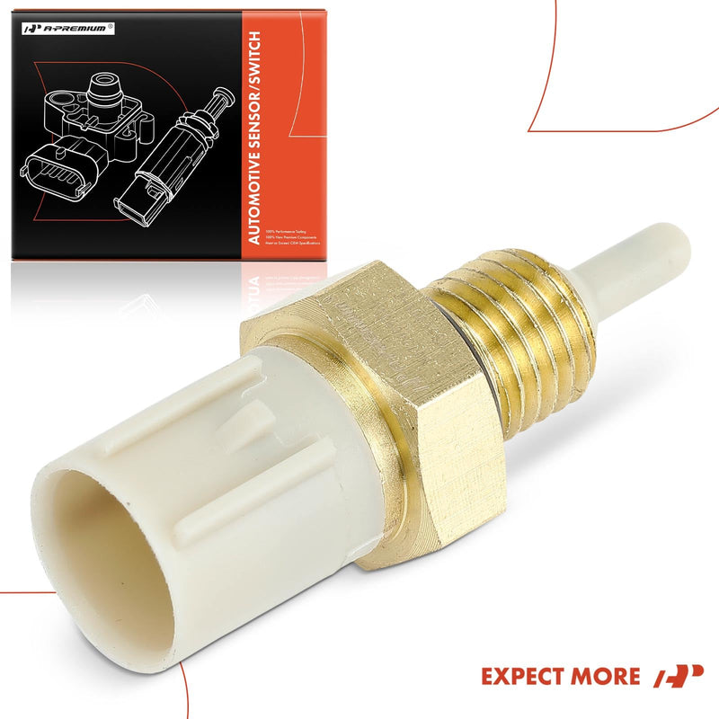 A-Premium Engine Coolant Temperature Sensor [2 Pins] Compatible with Honda CR-V 1997-2001, Accord 1994-2002, Pilot 2003-2004, Odyssey 1995-2004 & Acura MDX 2001-2002, TL 1999-2003, RL 1996-2004, CL