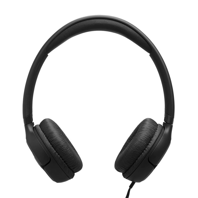 JBL Tune 530C - Wired On-Ear Headphones - Black | JBL Pure Bass Sound, Hi-Res Audio, Wide compatibility, 3-button remote with microphone, Easy EQ presets