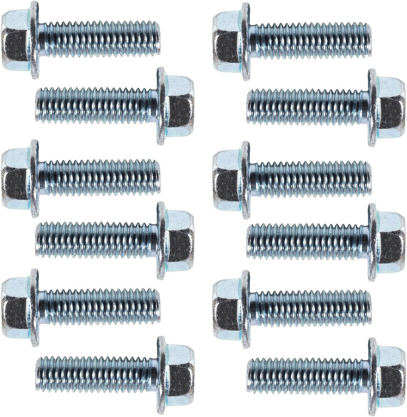 551664 for Chevy Intake Manifold Bolt 3/8-16x1 Chevrolet V8 Small Blocks 265 283 305 327 350 383 400 for MS 90314-2 Intake Manifold Gasket 1955-1995 10.9 High Strength Zinc Coated 12 Bolts 551664 & Washer