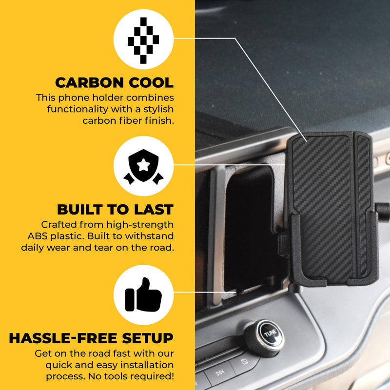 Phone Holder for Ford Maverick 2022-2024 / Custom Fit/Screen Pocket