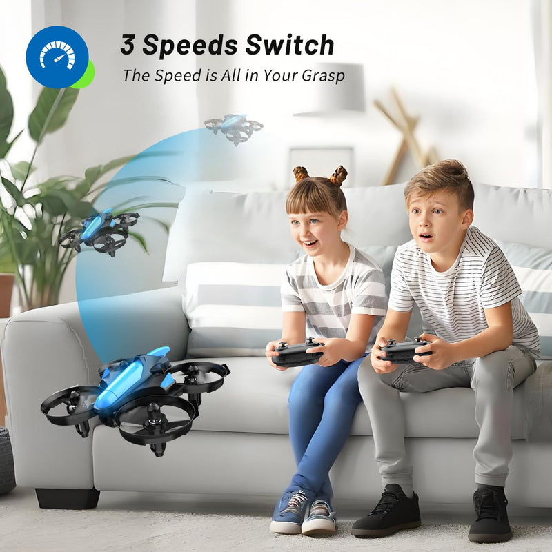 Mini Drone for Kids 8-12 and Beginners, RC Quadcopter Toy with Auto Hovering, One Key Start/Landing, Headless Mode, 3D Flips, Circle Fly, Indoor Small Drone Gift for Boys and Girls