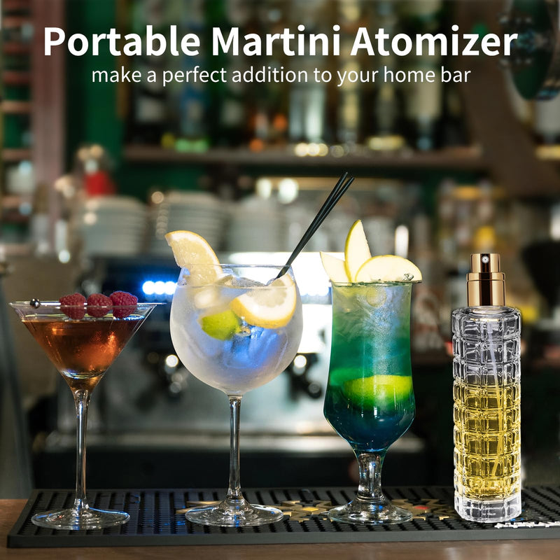 Cocktail Atomizer Sprayer - 1oz / 30ml, Cocktail mister Vermouth Spritzer Bitters Spray Bottle for Cocktails Portable Perfume Refillable Sprayer 1