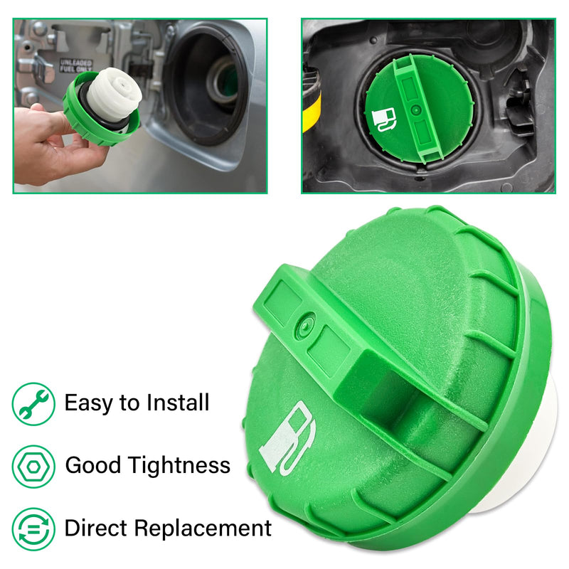 Diesel Fuel Cap Gas Cap, 10830D for 1988-2008 Ford F250 F350 HD Super Duty 6.0L 6.4L 7.3L, 2001-2021 Chevrolet Silverado 2500 3500 HD 6.6L, 2001-2020 GMC Sierra 2500 3500 HD 6.6L Diesel Engines Cap