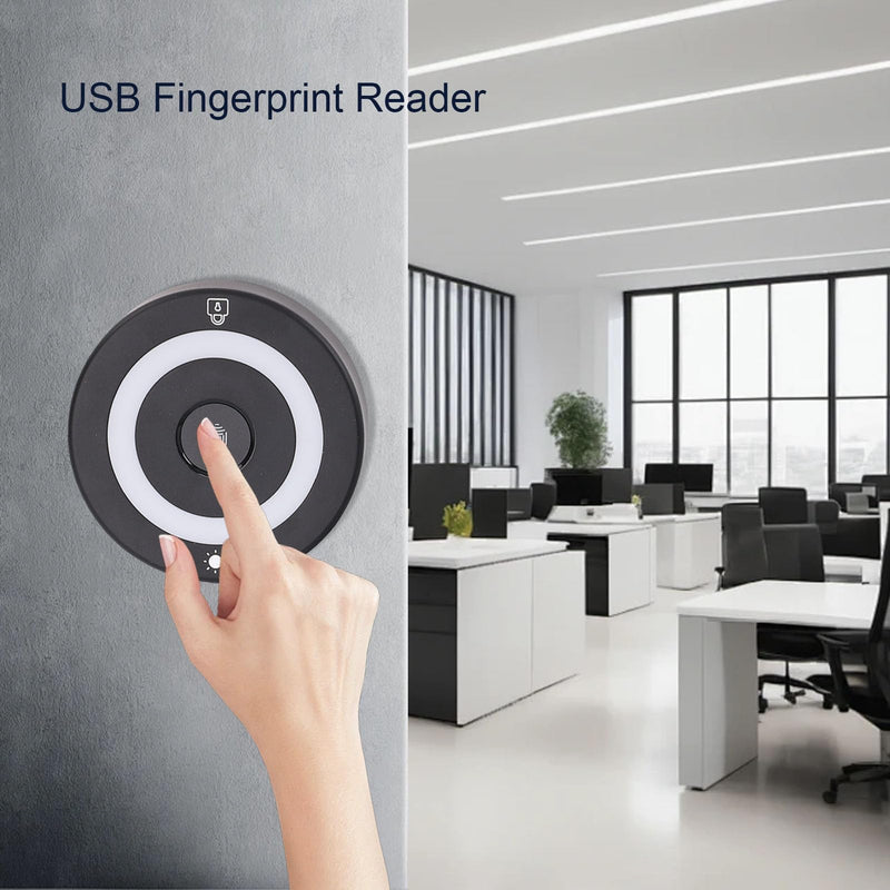 XUMIUZIY USB Fingerprint Reader for Wins 10/11 Hello, Biometric Fingerprint Scanner PC Dongle for Password F Ree and File Encryption, 360 Touch & Fast Matching, for PC Laptop