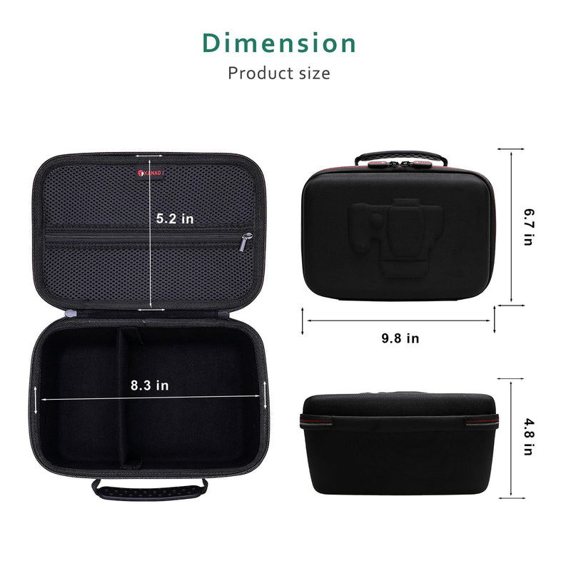 Hard Case Bag for Canon EOS Rebel R100/T7/R50/R6 MarkII/R50 V/R8/R10,Black | Travel Case for Nikon RED Z/Z50 II/Z6 III/Z5 II Mirrorless Camera,for Canon/Nikon/Sony/Panasonic Camera and SLR Camera Lense Black