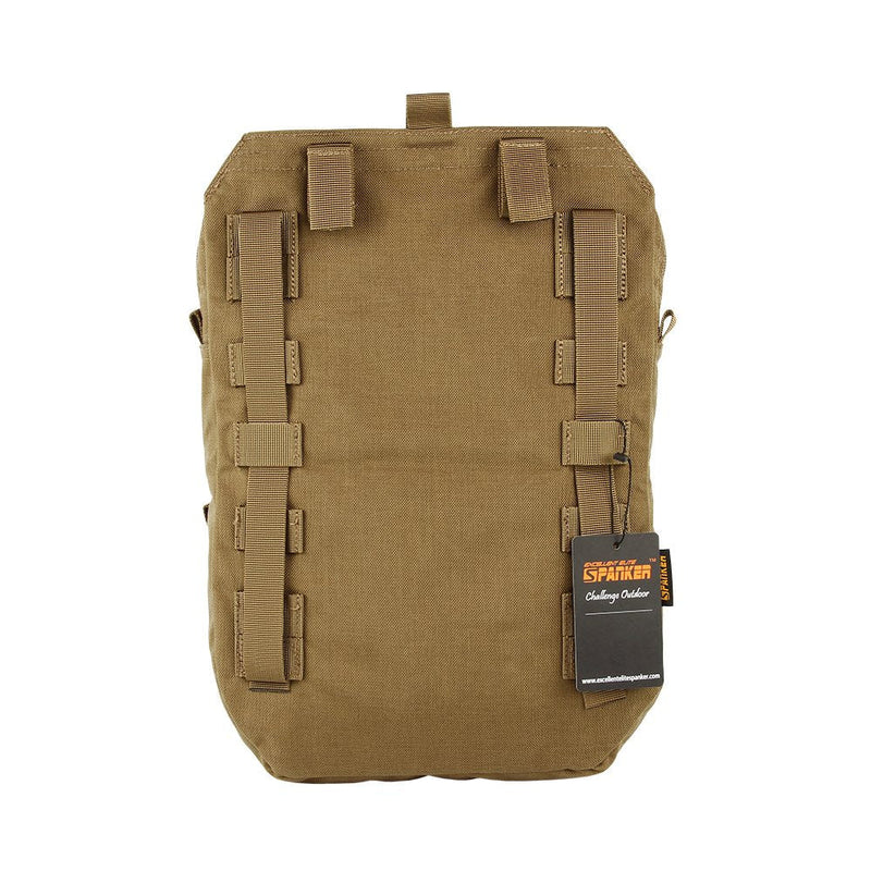 EXCELLENT ELITE SPANKER Tactical MOLLE Hydration Pack for 3L Hydration Water Bladder Molle Vest Accessory Coyote Brown