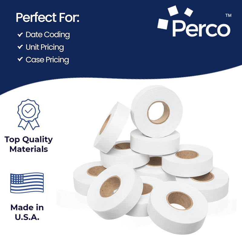 1812 White Pricing Labels for Garvey 18-6 One Line Price Gun – 11 Rolls – 14,000 Price Marking Labels 1 Sleeve - 11 Rolls - White