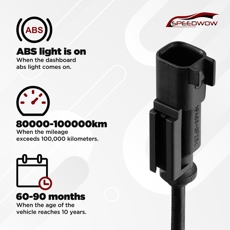 SPEEDWOW ABS Wheel Speed Sensor Front Left/Right Compatible with 08 09 2010 2011 2012 2013 2014 2015 2016 2017 Buick Enclave Chevy Traverse GMC Acadia Saturn Outlook 17 Acadia Limited 22739727