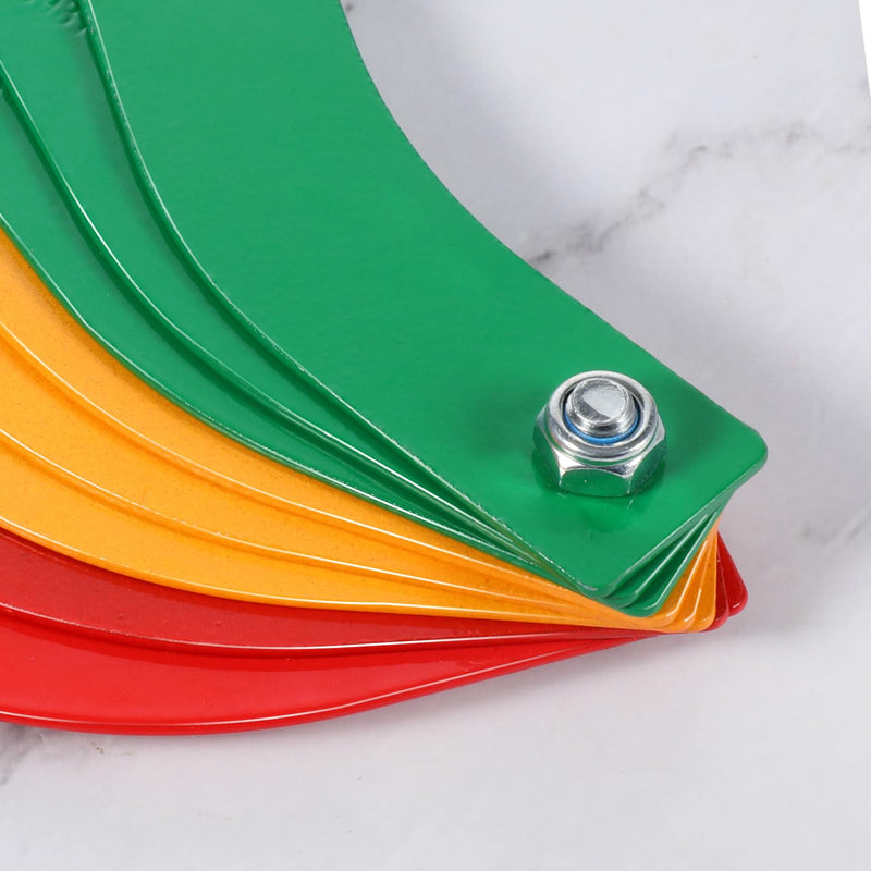 Brake Pad Measuring Tool, 8 Pieces Brake Pad Thickness Gauge Color-Coded Steel Structure Thickness Gauge Automotive Brakes Measuring Tool for Measure Disc and Drum Braking Pads Gauges