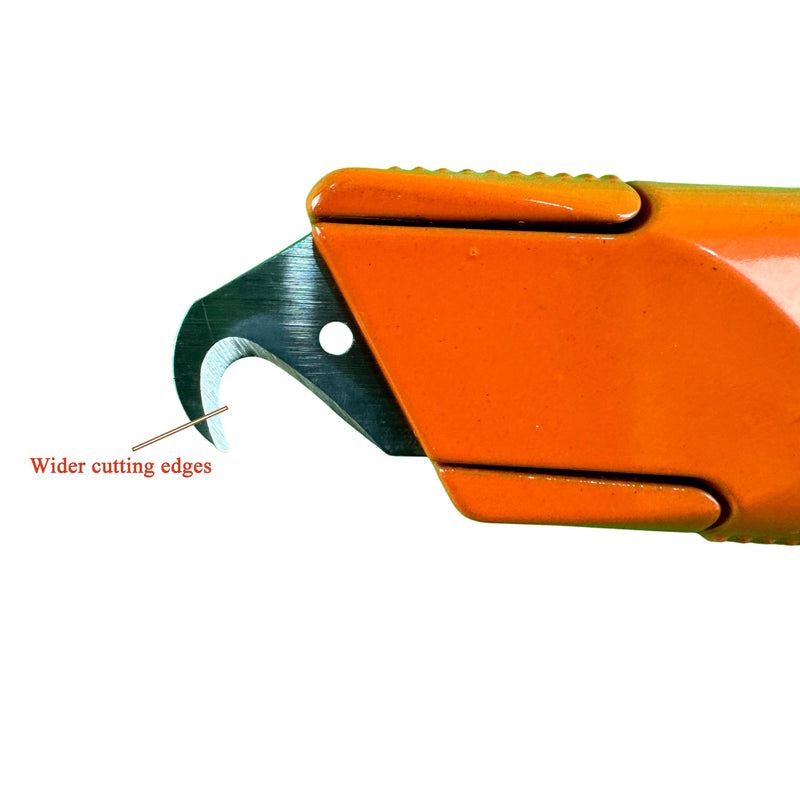 Zeluga 19-487 100 Pc. SK2 Steel Utility Hook Blade with Round Hole, Utility Knife Blades