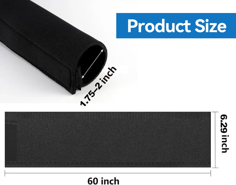 60" Neoprene Trolling Motor Cable Sleeve for Boat Anglers, Saltwater & Abrasion Resistant Wire Protector, Anti-Fray Corrosion-Resistant Cord Manager Compatible for Minn Kota, Ultrex