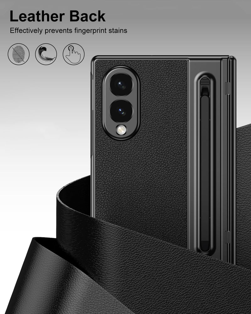 Galaxy Z Fold 8 Wide Case with S Pen Holder & Stylus, Full Body Hinge Case | Galaxy Z Fold 8 & Fold 8 Wide Case with HD Screen Protector, Shockproof Protection Cover, Phone Case mit Hinge & S Pen Stylus Black