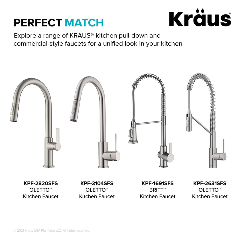 KRAUS Kitchen Soap and Lotion Dispenser in Spot Free Stainless Steel, KSD-41SFS Modern Style