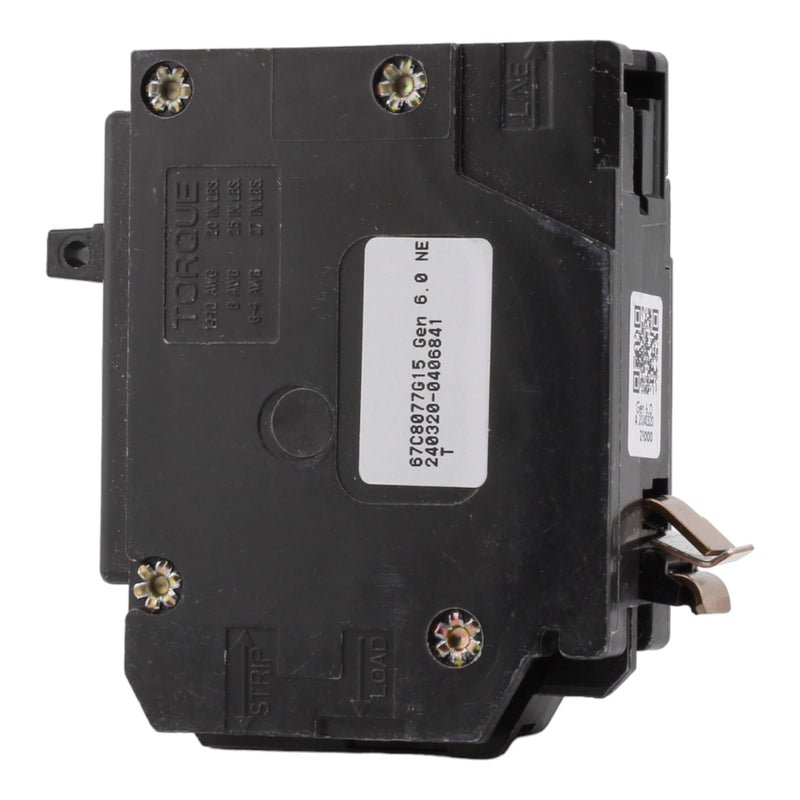 CUTLER-HAMMER BRP115DF 15 Amp Single Pole Dual Function Circuit Breaker - AFCI/GFCI Protection, 120 Volt, Plug-On Neutral, UL Listed (1)