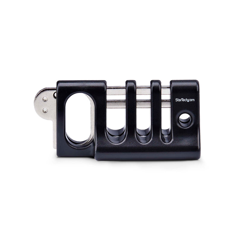 StarTech.com Peripheral Cable Anchor Lock, Secure Keyboard/Mouse, Cable Trap w/Metal Plate, Use w/Laptop Security Cable Cable Organizer Lock