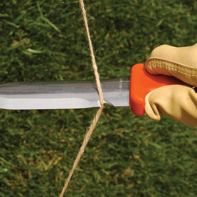 A.M. Leonard Deluxe Soil Knife & Leather Sheath Combo – Hori Hori w/ 6-Inch Stainless Steel Blade