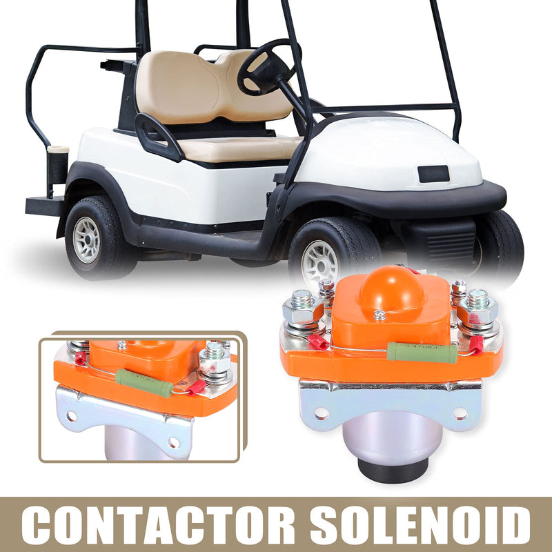 X AUTOHAUX MZJ-400A Main Contactor Solenoid Metal Plastic for Golf Cart 48 Volt 400A Solenoids Replacement