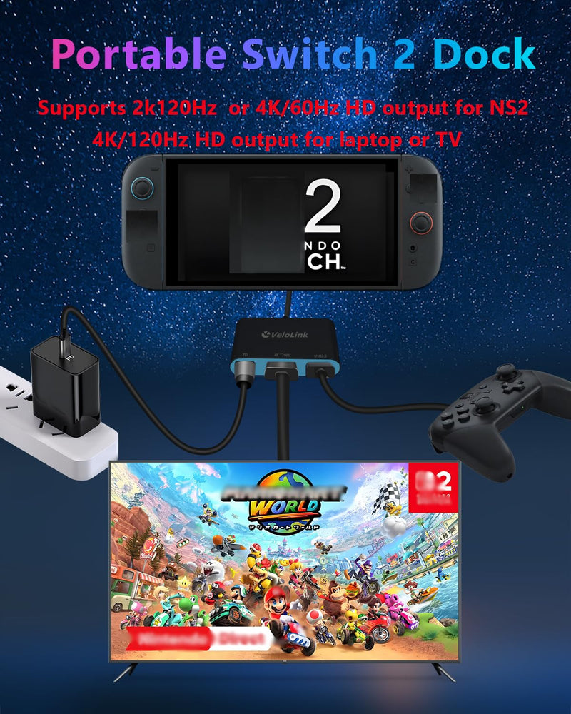 USB c to hdmi/usbc hdmi/USB-c to HD Adapter,USB c HD with PD Charger 4K30 Hz HDMI to C Adapter, USB C Hub Multiport AV Converter Compatible with MacBook,Laptops, (Switch 2 Dock+ Stand) Switch 2 Dock+ Stand