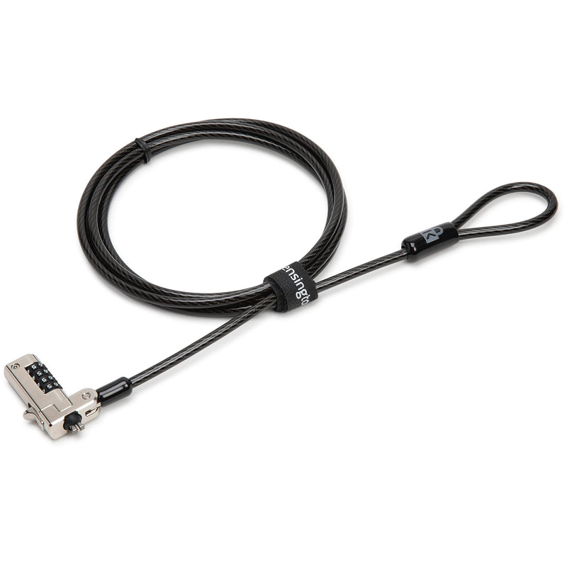 Kensington N17 Dell Laptop Lock - Combination (K68008WW) Black & Desk Mount Anchor Accessory for Cable Locks (K64613WW) Laptop Lock + Anchor Accessory