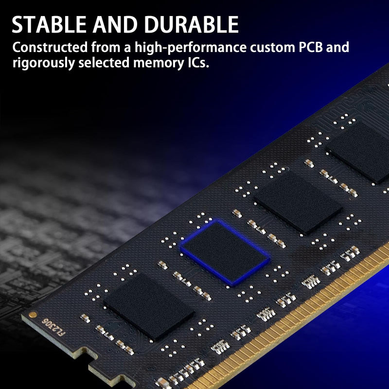 Acclamator DDR3 RAM 16GB (2x8GB) 1600MHz (PC3-12800) CL11 1.5V UDIMM | Non-ECC Unbuffered 240-pin PC Computer Desktop Memory Module Upgrade